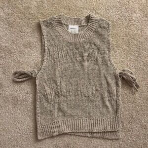 Lefties Knit Open Side Bow detail Tank Size XS